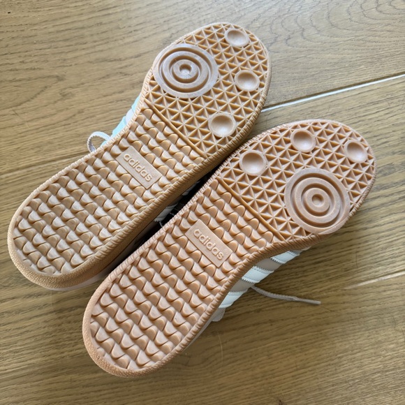 Adidas Samba Beige Sneakers with White Stripes - Picture 7 of 7